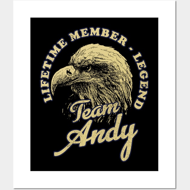 Andy Name - Lifetime Member Legend - Eagle Wall Art by Stacy Peters Art